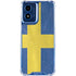 Sweden Flag Distressed Moto G Play 4G (2024) Clear Case